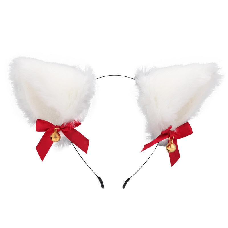 Cute Plush Jingle Bell Fox Ear Headband -PJ002 - YDressup