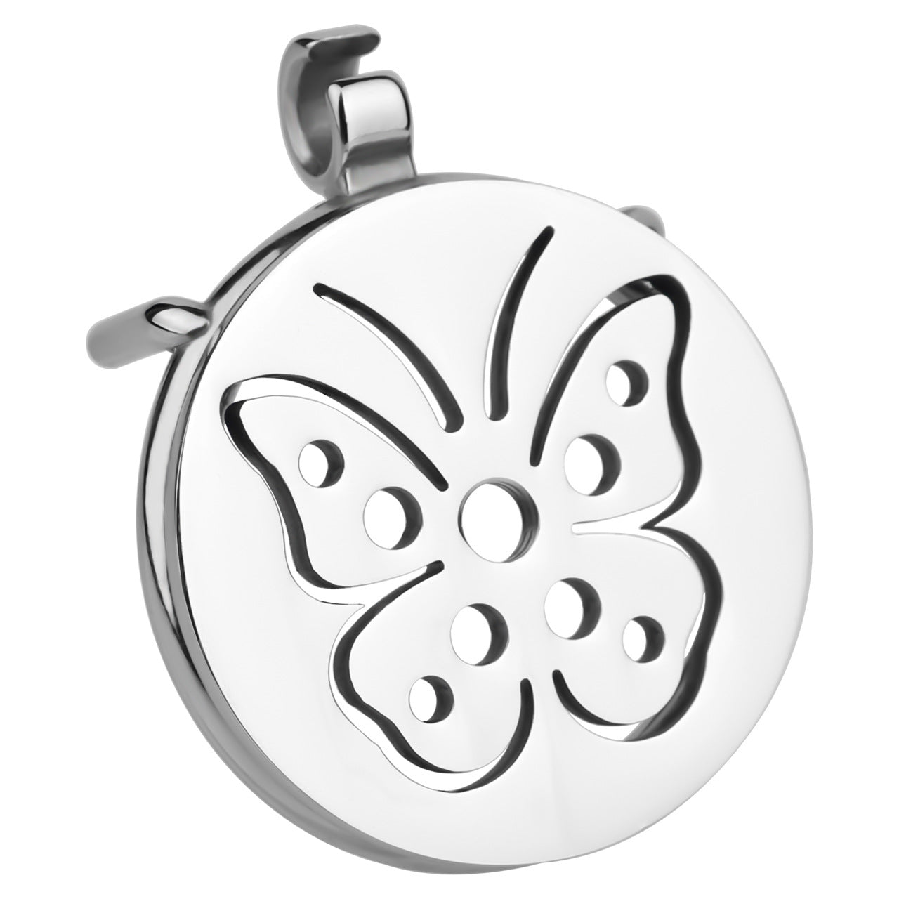 Steel Butterfly Inverted Chastity Cage with Urethral - YJS016