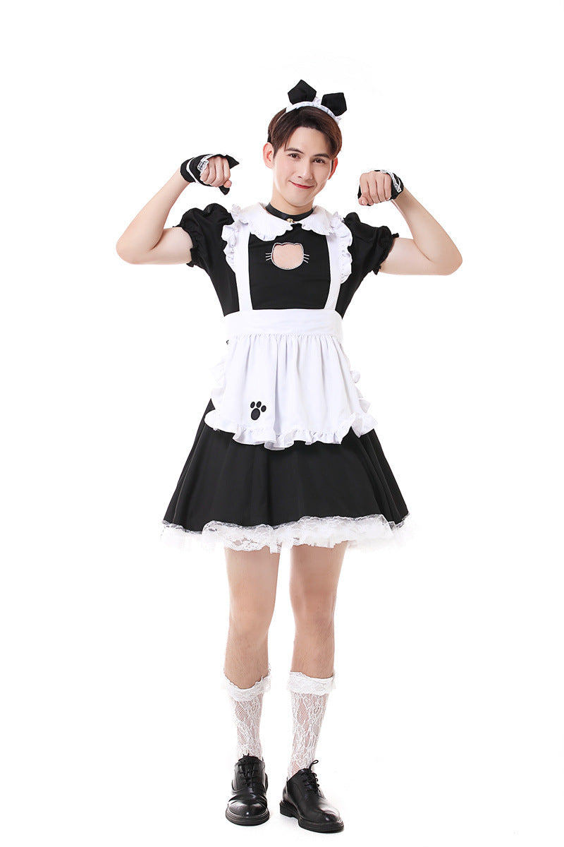 Men's Cute Cat Maid Costume- QQNY006