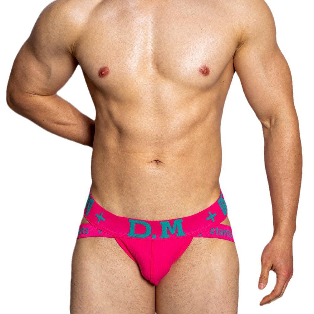 D.M Low Waist Sexy Men's High Briefs - SJK047