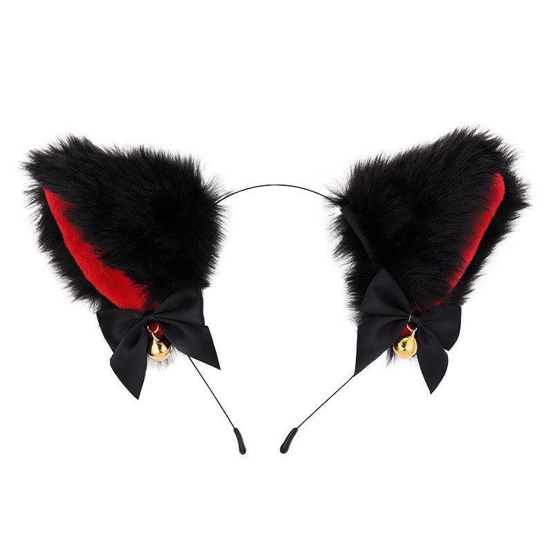 Cute Plush Jingle Bell Fox Ear Headband -PJ002 - YDressup