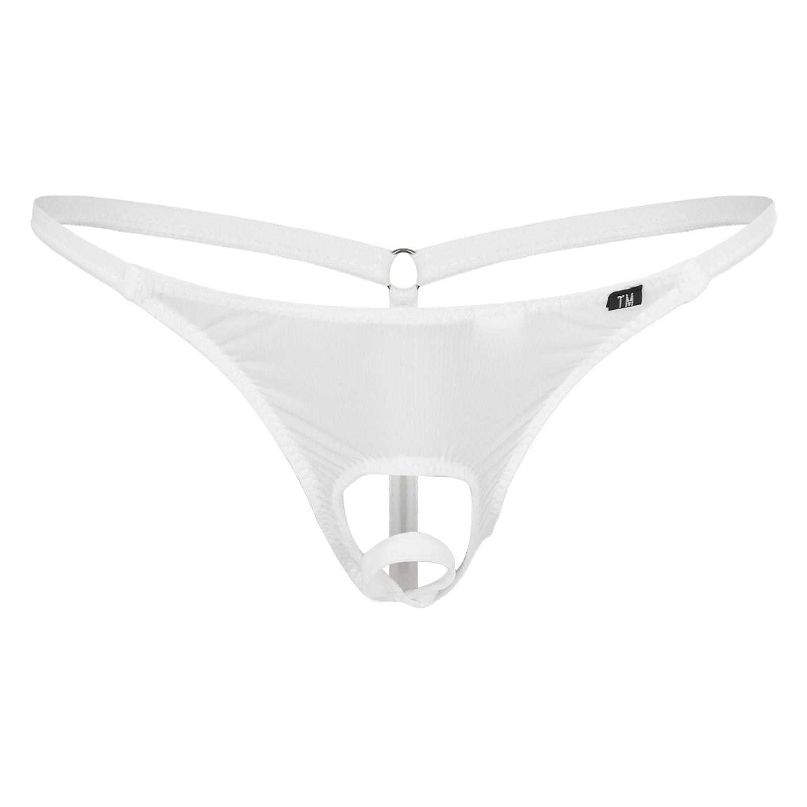 Elastic Ice Silk Men's T-Back Thong - GZK004 - YDressup
