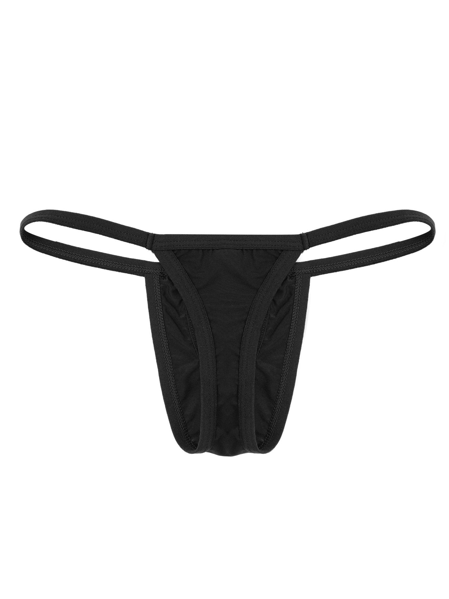 Sexy Ice Silk Men's T-Back Thong - DZK023
