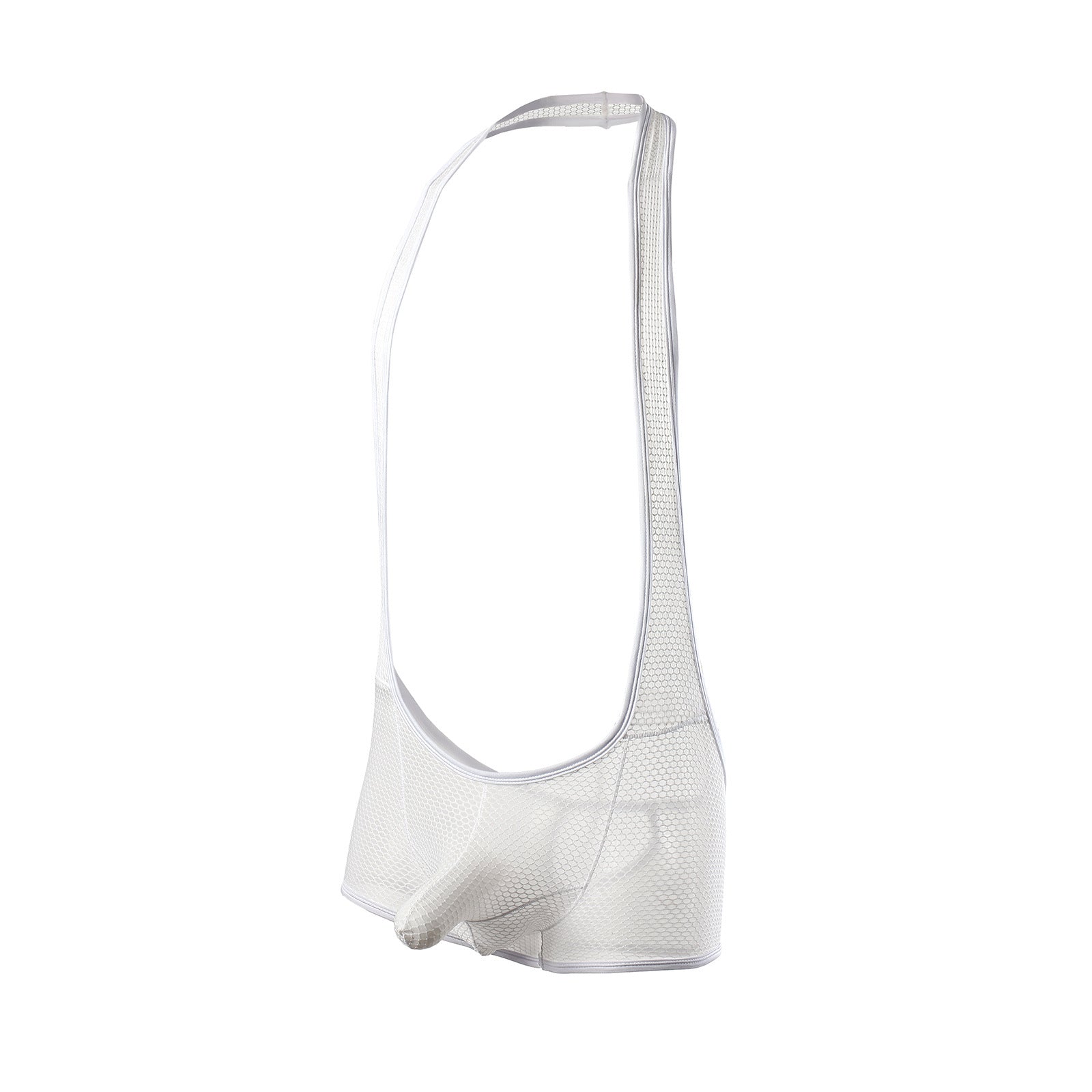 Men's Sexy U-Convex Mesh Bodysuit - LTY048 - YDressup
