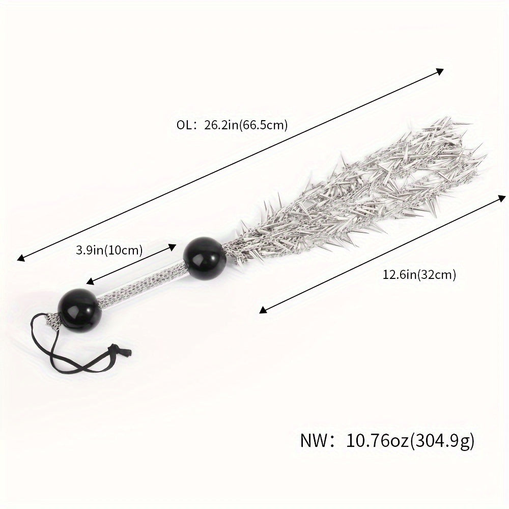 BDSM Erotic Toy Silver Metal Tassel Whip -PJ025 - YDressup