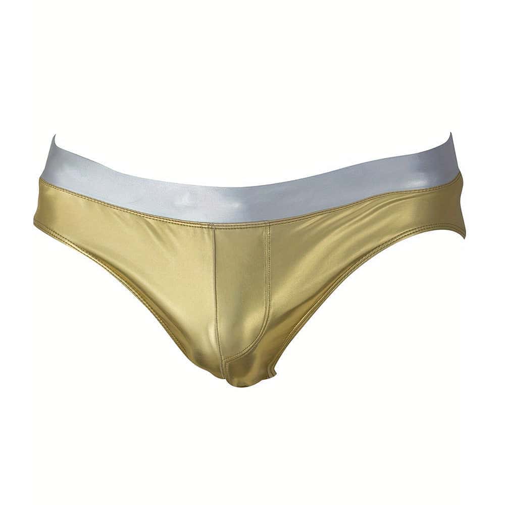 Men's Liquid Metallic Swim Briefs - YK040 - YDressup