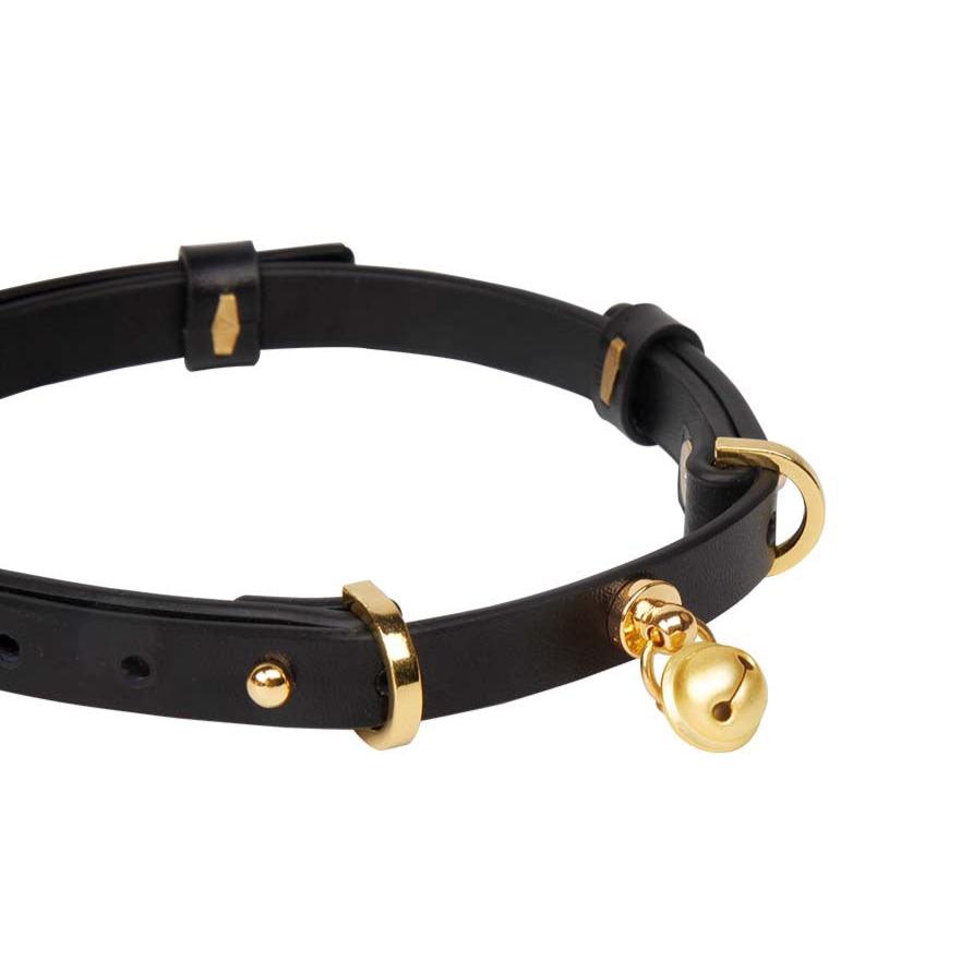 Genuine Leather K9 BDSM Collar with Leash - PJ011 - YDressup