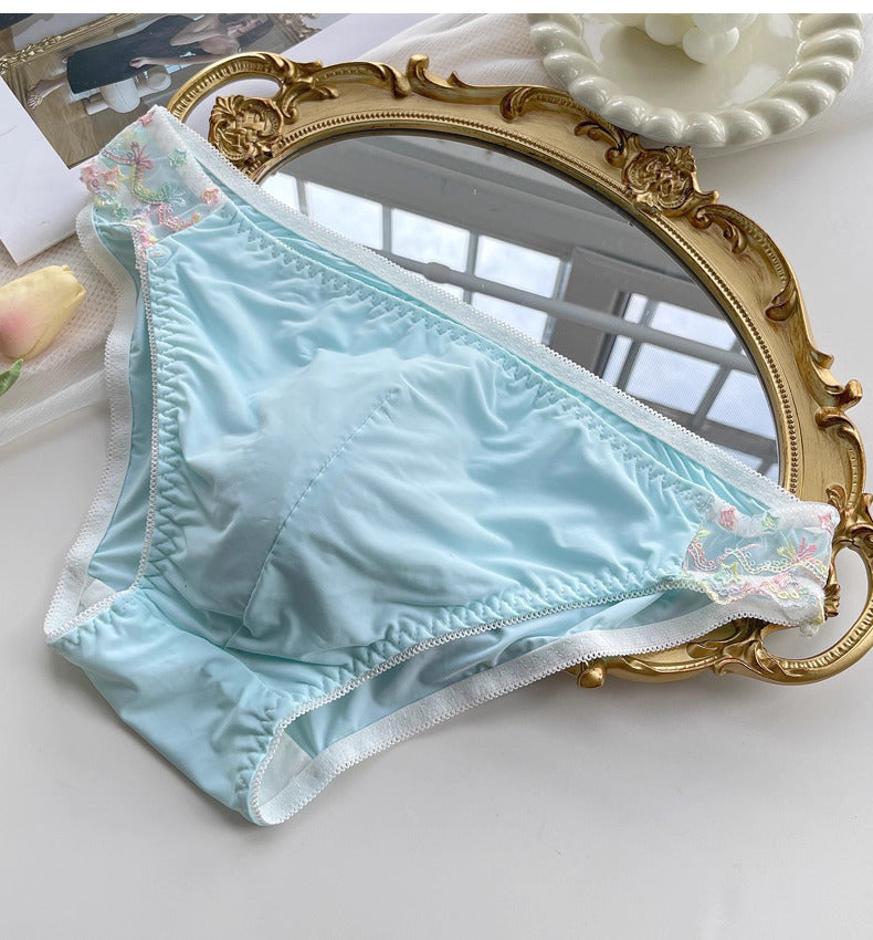 Cute Lace Embroidered Men's Panties - FU020