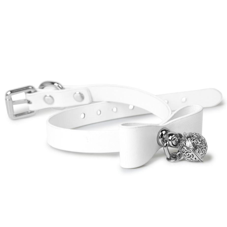 Adjustable PU Leather Training Choker with Palace Bell - PJ035