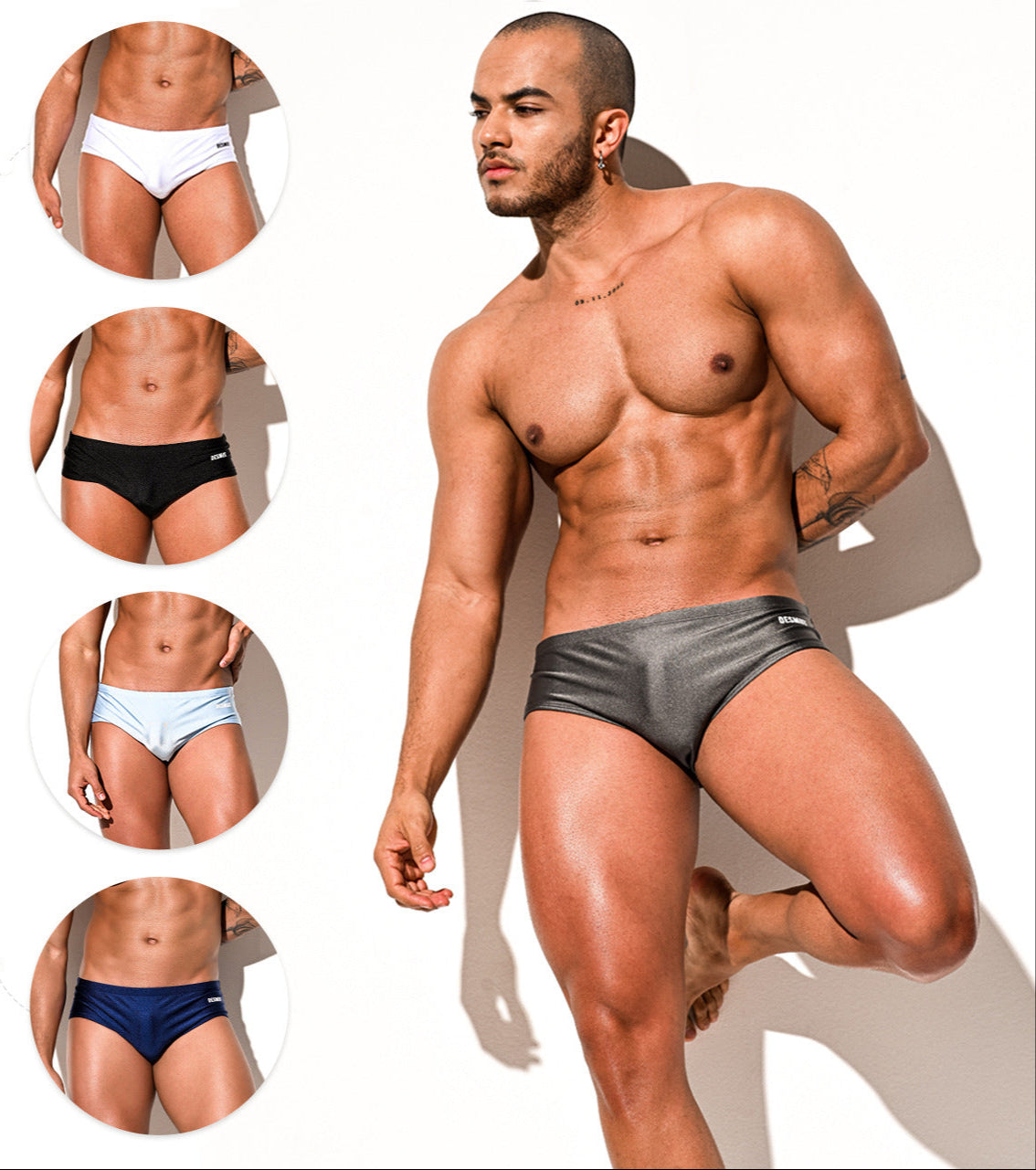 Men's Low Waist Sexy Swimwear - YK048 - YDressup