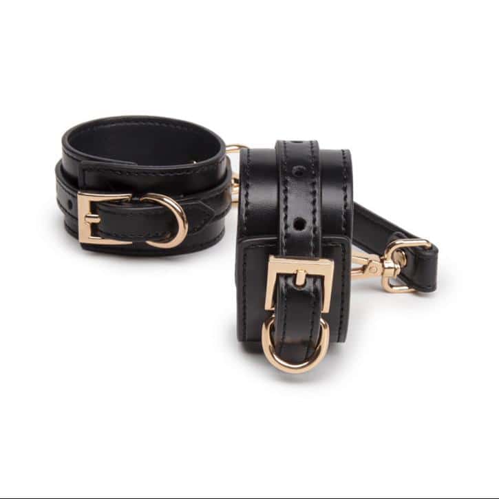 Adjustable PU Leather BDSM Handcuffs - PJ037