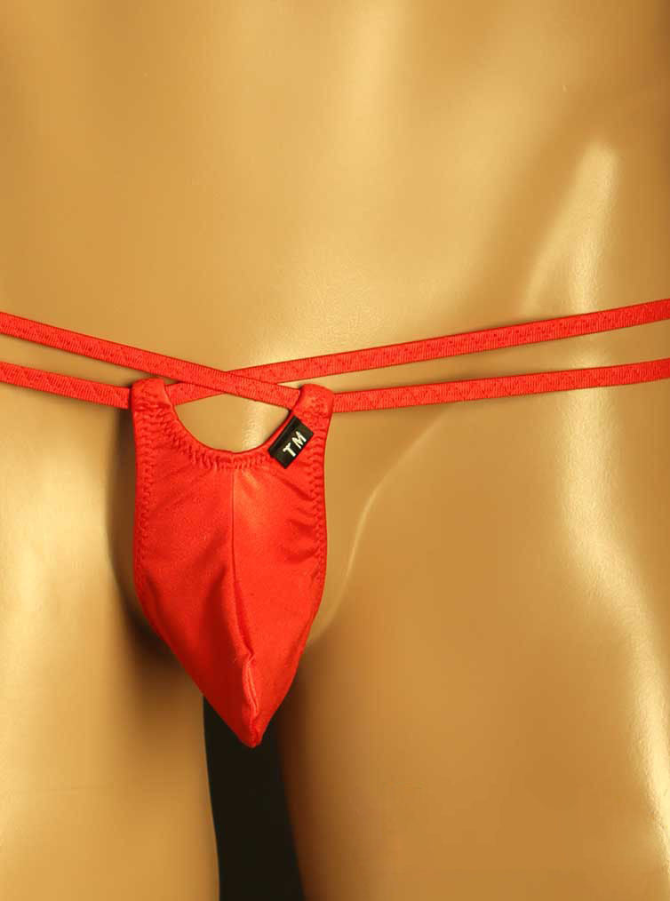 Men's Ice Silk Sexy G-String Thong Low Rise Underwear - GZK027 - YDressup