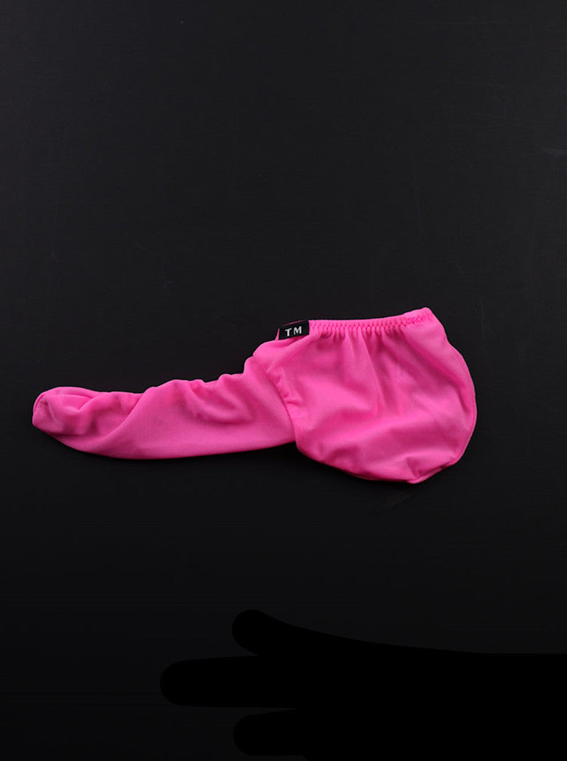 Men's U-Shaped Pouch Underwear Stretchy Ice Silk Cock Sock Erotic Lingerie - JJT022 - YDressup