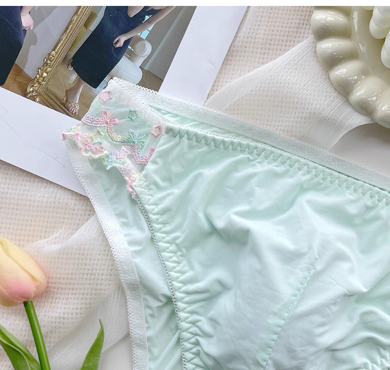 Cute Lace Embroidered Men's Panties - FU020