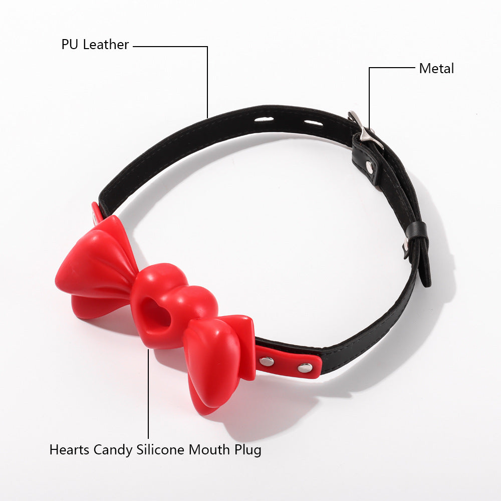 Adult Erotic Toy Heart-shaped Bow Gag SM Bondage Gear - PJ028 - YDressup
