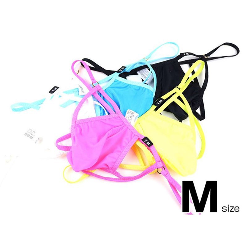 Men's Ice Silk Low Waist Sheer Briefs with Pouch - DZK062 - YDressup