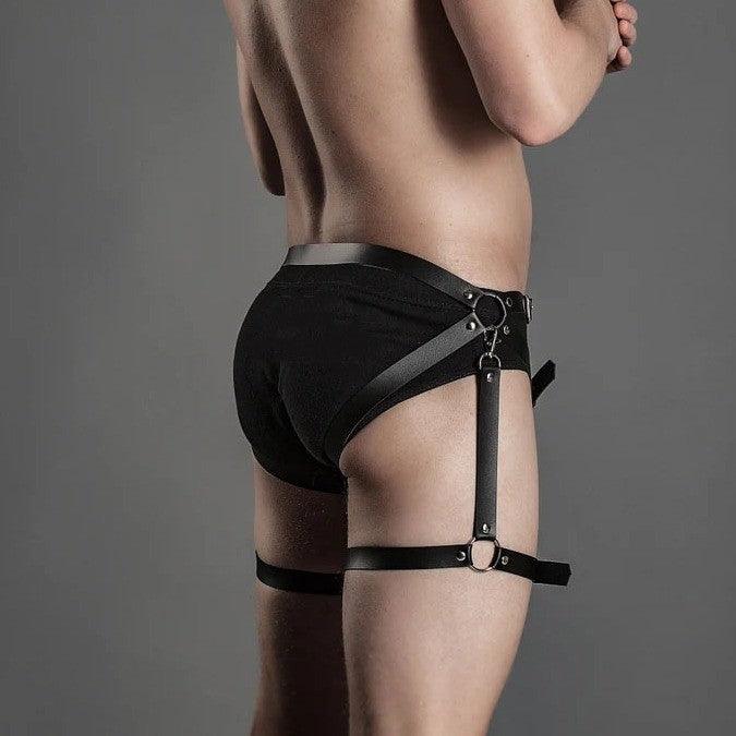 Leather Thigh Leg Garters Belt Harness Punk Body Cage - KB002