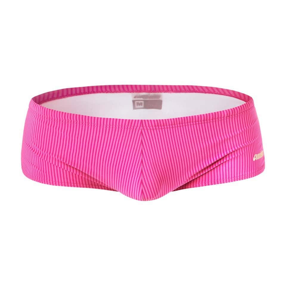 Men's Aquatic Rhythms Striped Swim Briefs - YK019 - YDressup