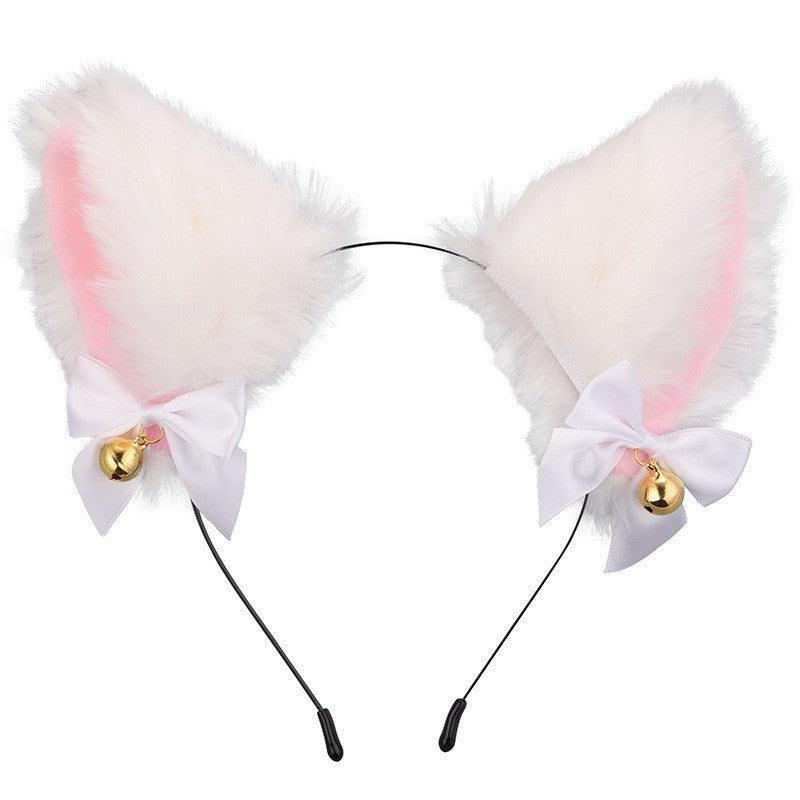 Cute Plush Jingle Bell Fox Ear Headband -PJ002 - YDressup