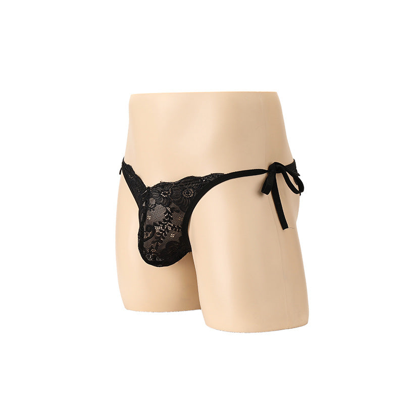 Sexy Heart-Cut Lace Jewel Brief - SJK059