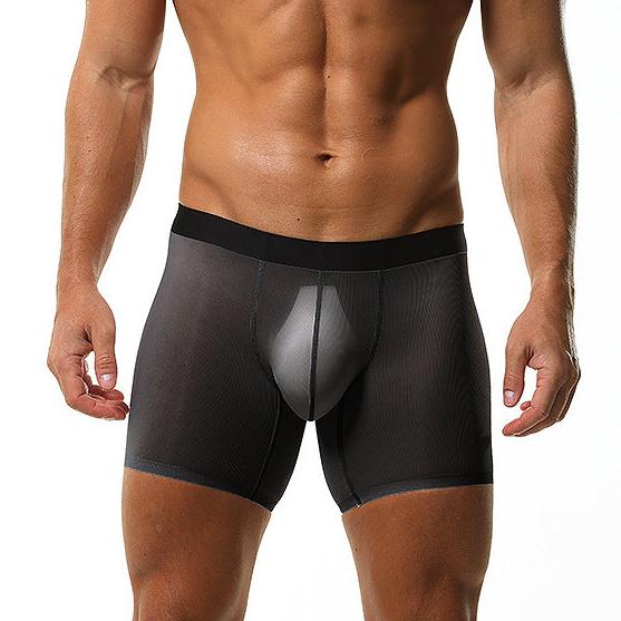 Men's Mesh Splicing Ultra-thin Boxer Briefs - PJK005