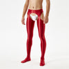 Unisex Glossy Smooth Hollow Out Crotchless Bodystocking Erotic Lingerie - YNY015