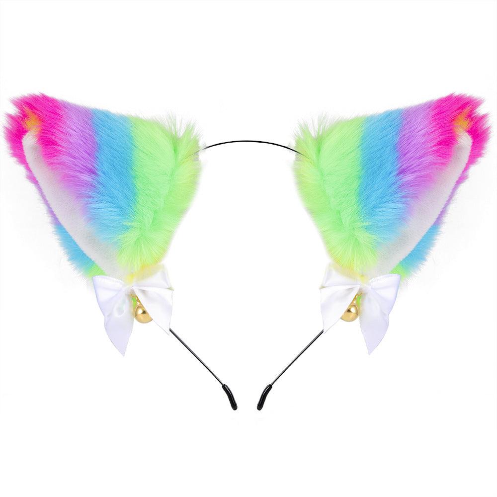 Cute Plush Jingle Bell Fox Ear Headband -PJ002 - YDressup
