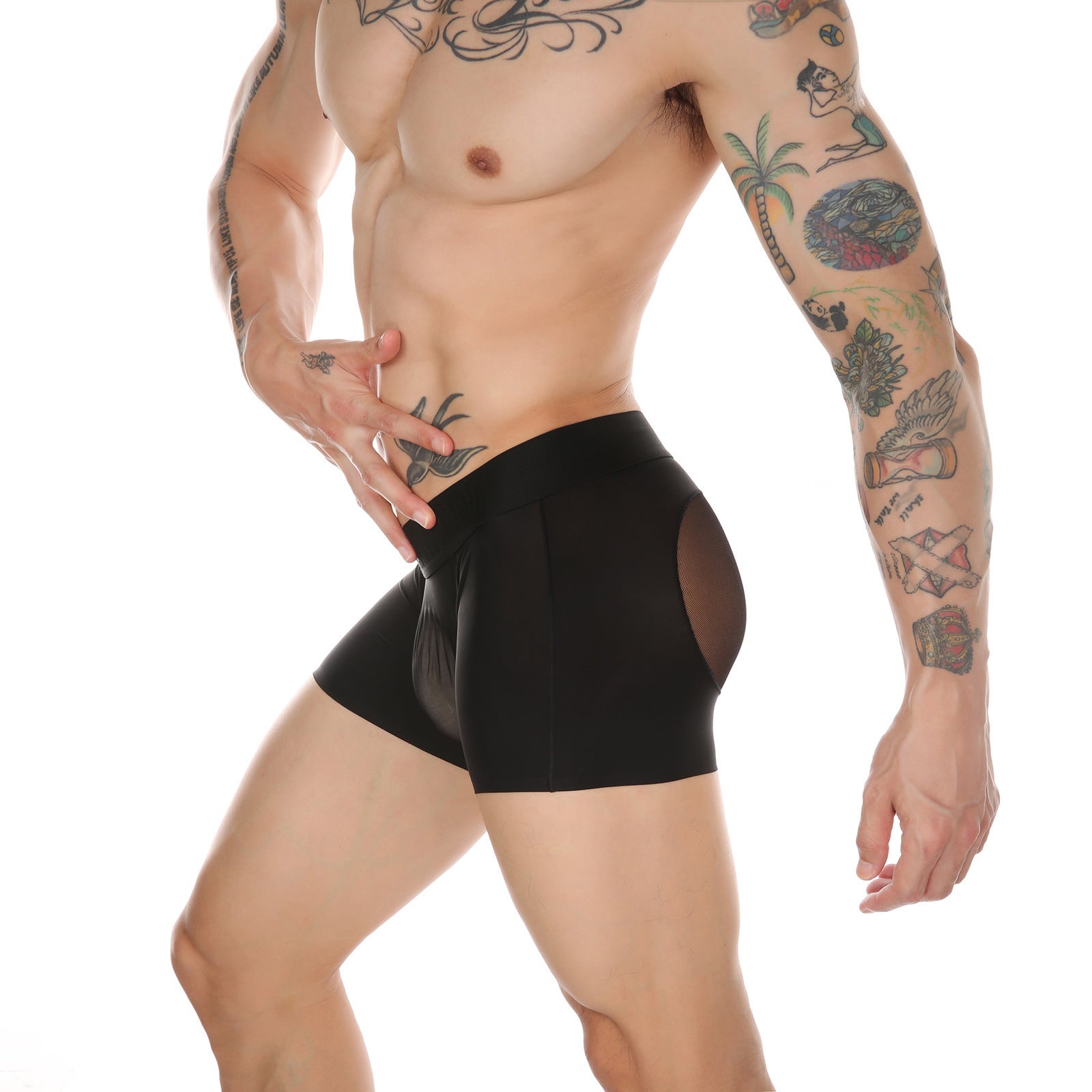 Men’s Mesh Big Pouch and Peach Butt Boxer - PJK035