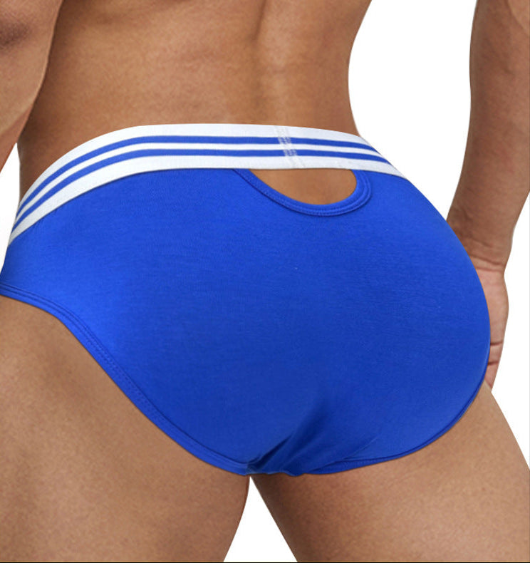 Modal Front and Back Hole Triangle Briefs - SJK023 - YDressup