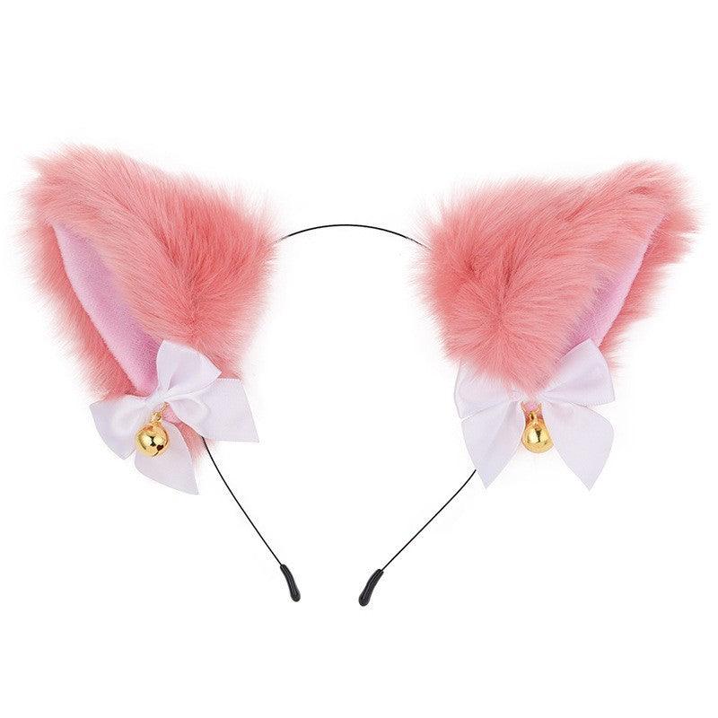 Cute Plush Jingle Bell Fox Ear Headband -PJ002 - YDressup