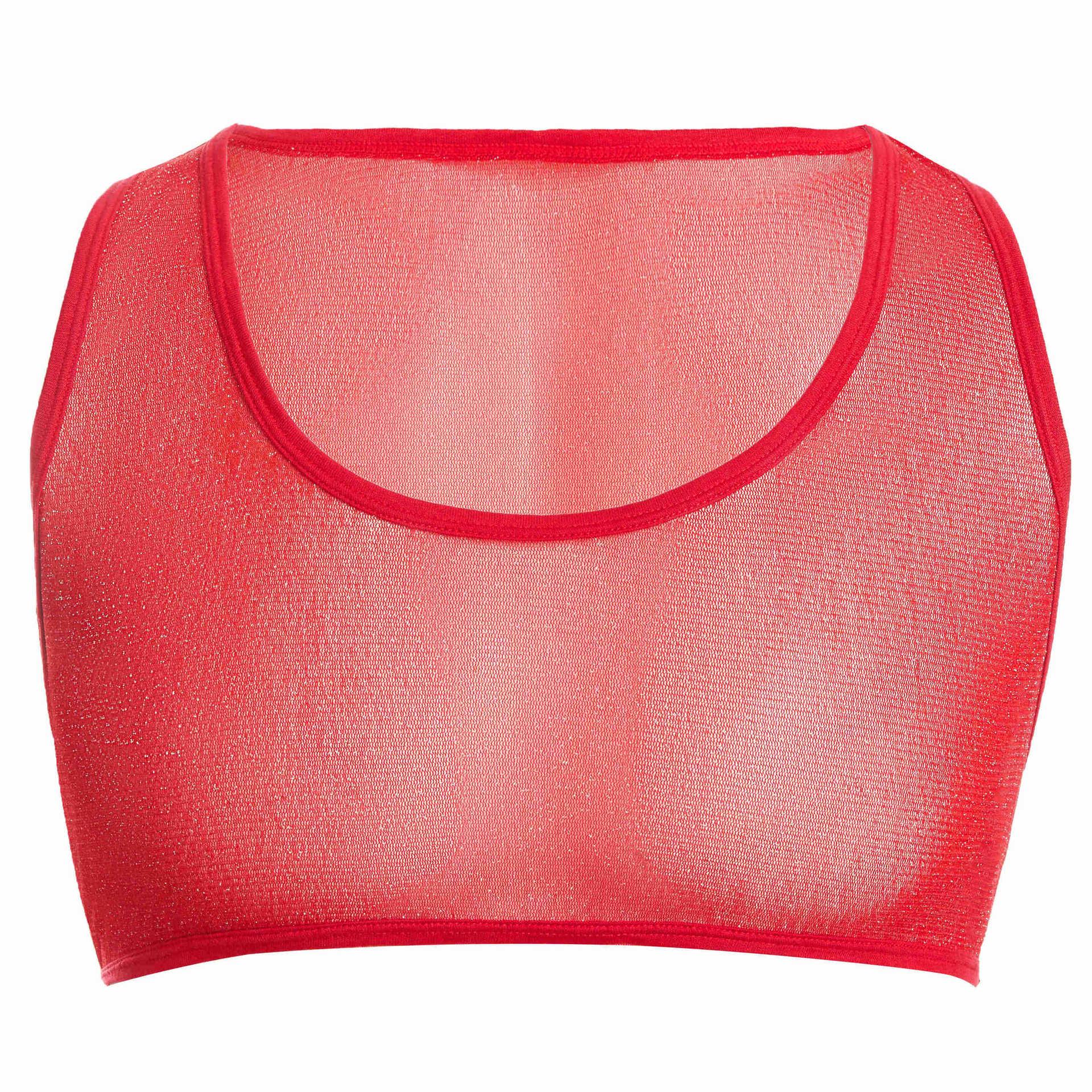 Shiny Transparent Sports Crop Top - CT023 - YDressup