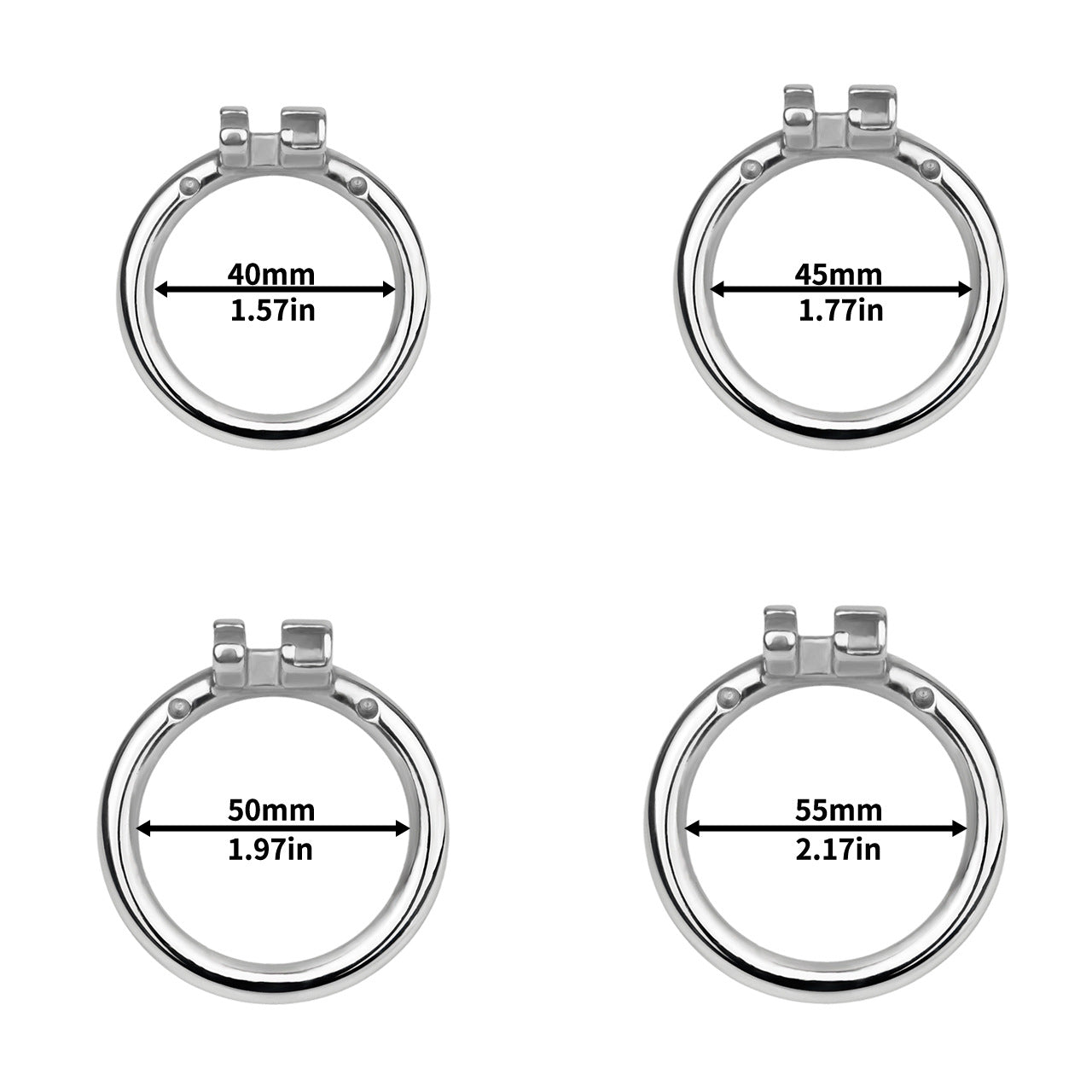 Steel Butterfly Inverted Chastity Cage with Urethral - YJS016