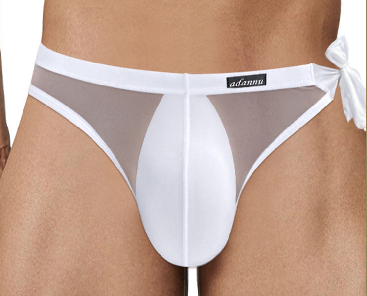 Sexy Men's Side Waist Tie Triangle Briefs - SJK018