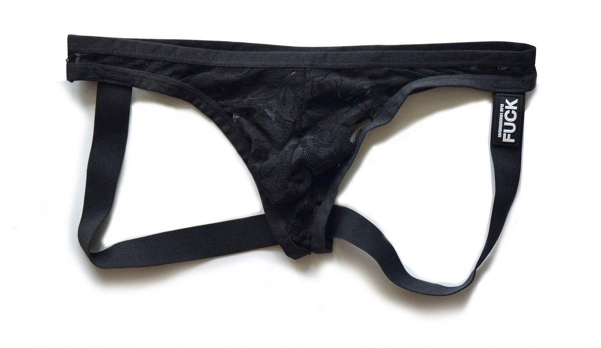 Men's Sexy Transparent Lace Thong - HDZ031 - YDressup