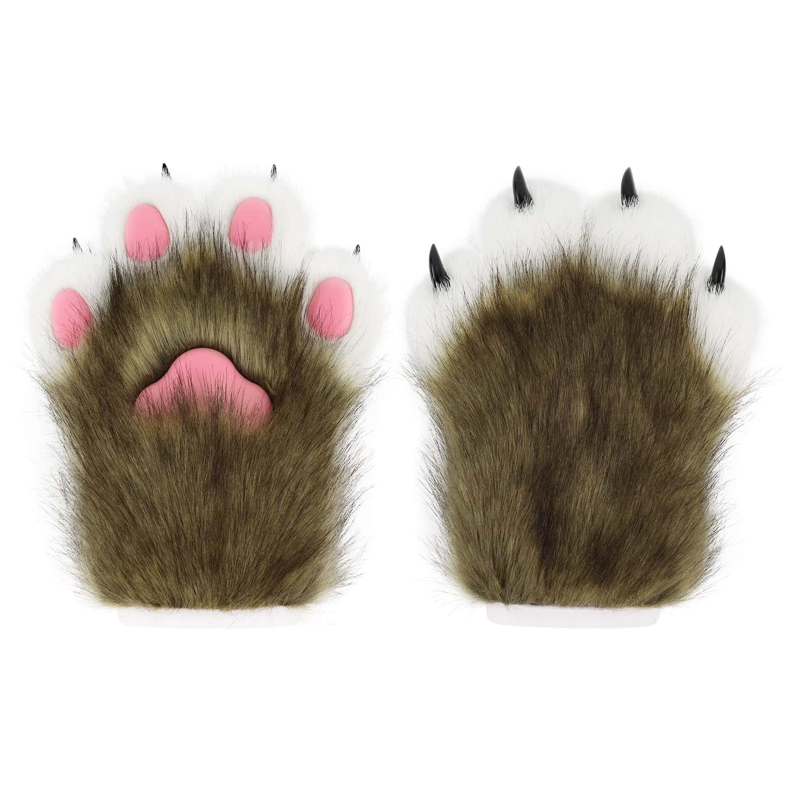 Furry Animal Paw Gloves - PJ045 - YDressup