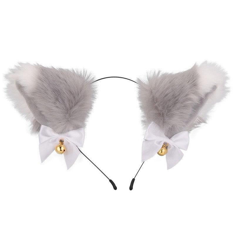 Cute Plush Jingle Bell Fox Ear Headband -PJ002 - YDressup