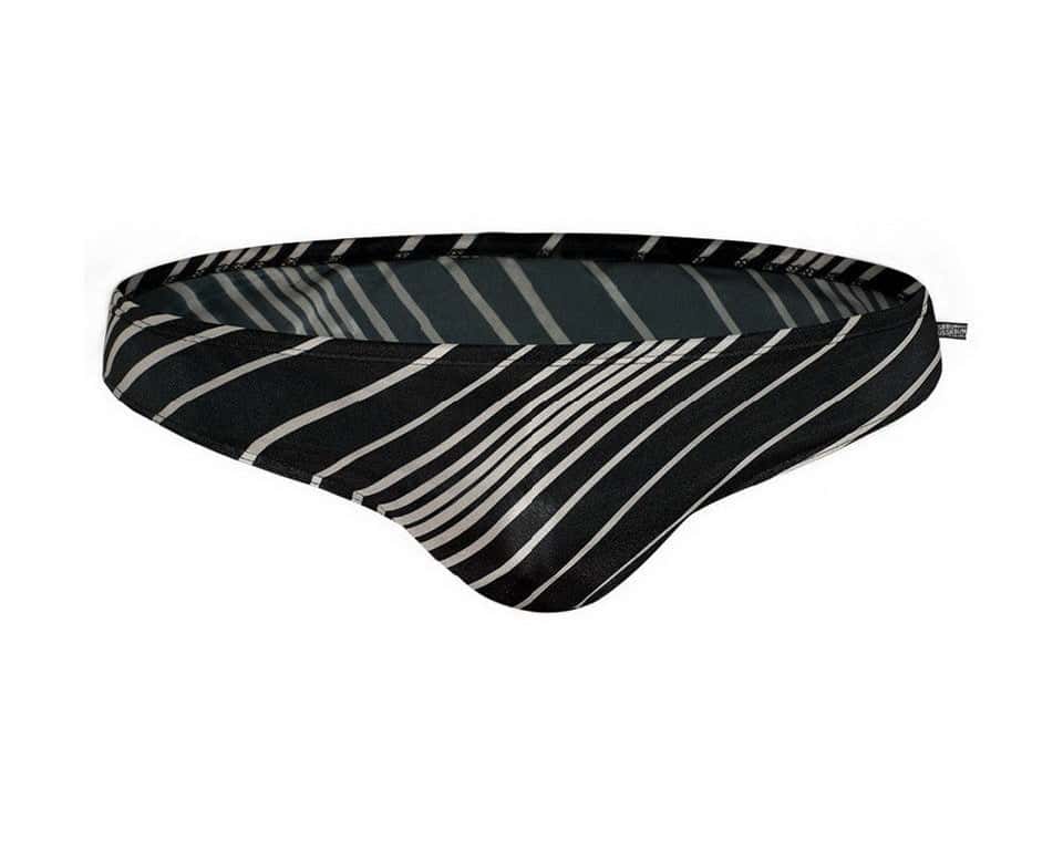 Men's Aquatic Rhythms Striped Swim Briefs - YK019 - YDressup
