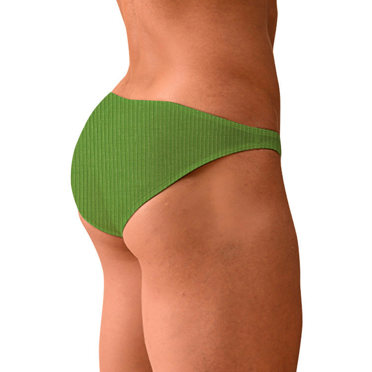 Low Rise Bikini Men's High Cut Underwear - SJK010