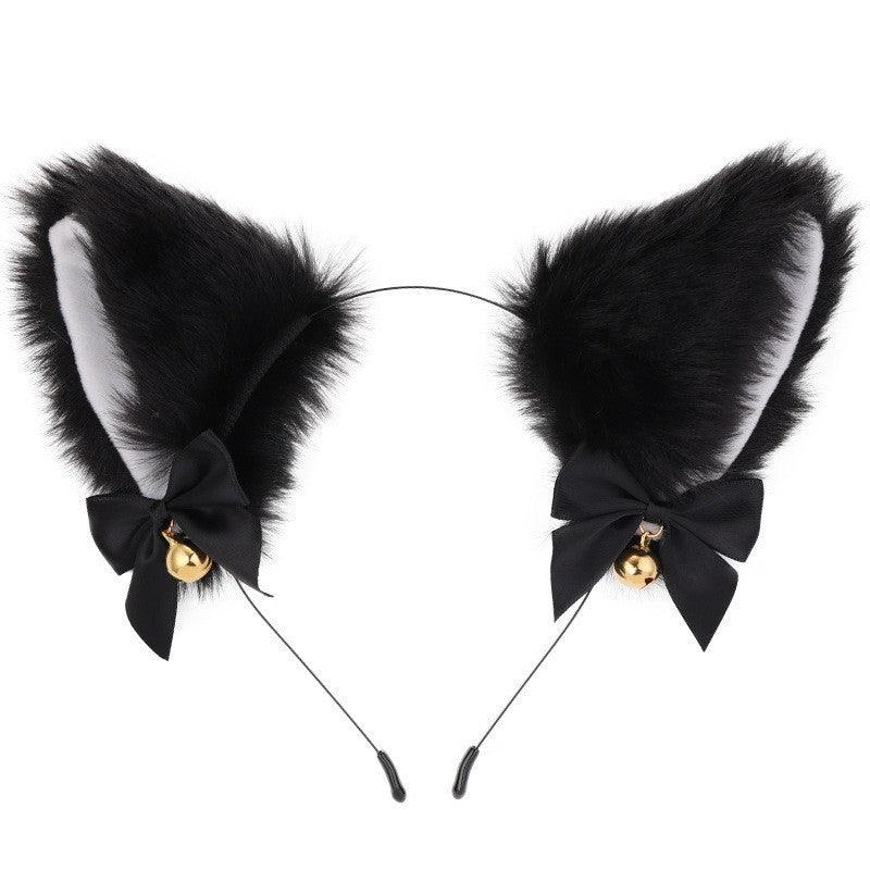 Cute Plush Jingle Bell Fox Ear Headband -PJ002 - YDressup