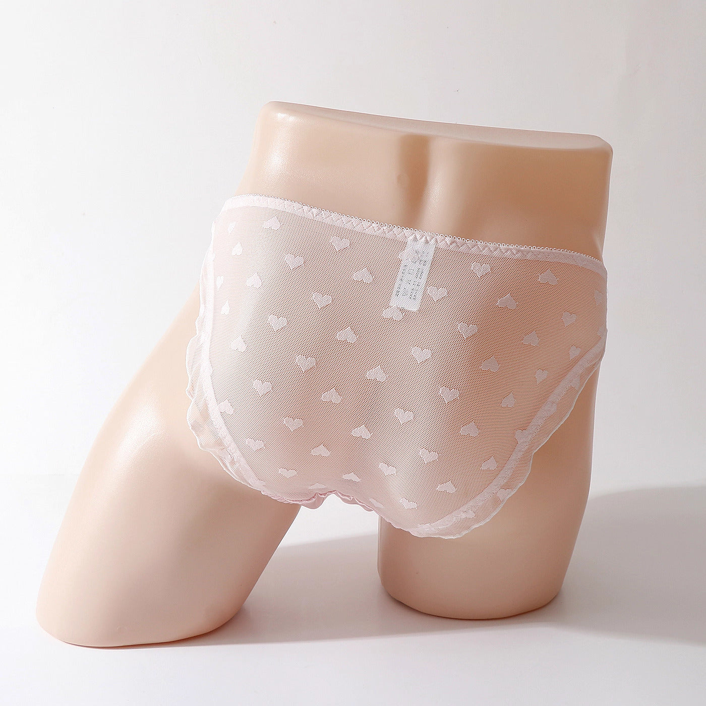 Satin Frilly Men’s Panties with Lace Trim - FU009