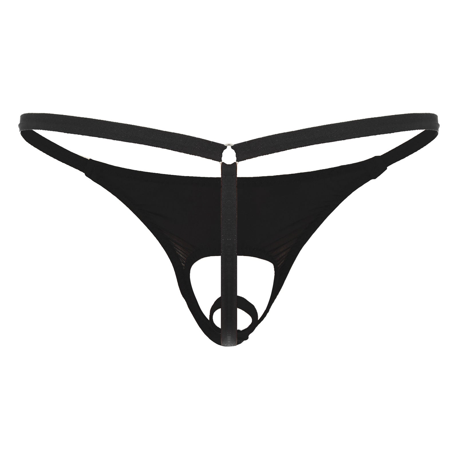 Elastic Ice Silk Men's T-Back Thong - GZK004 - YDressup