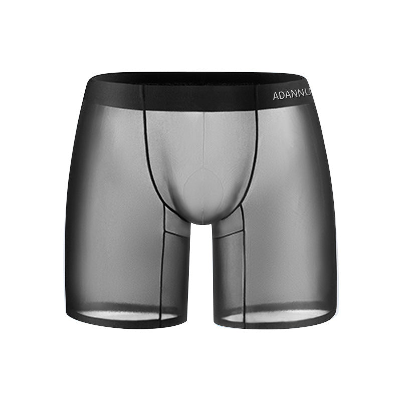 Sexy Men's Silky Transparent Boxer Shorts - PJK009