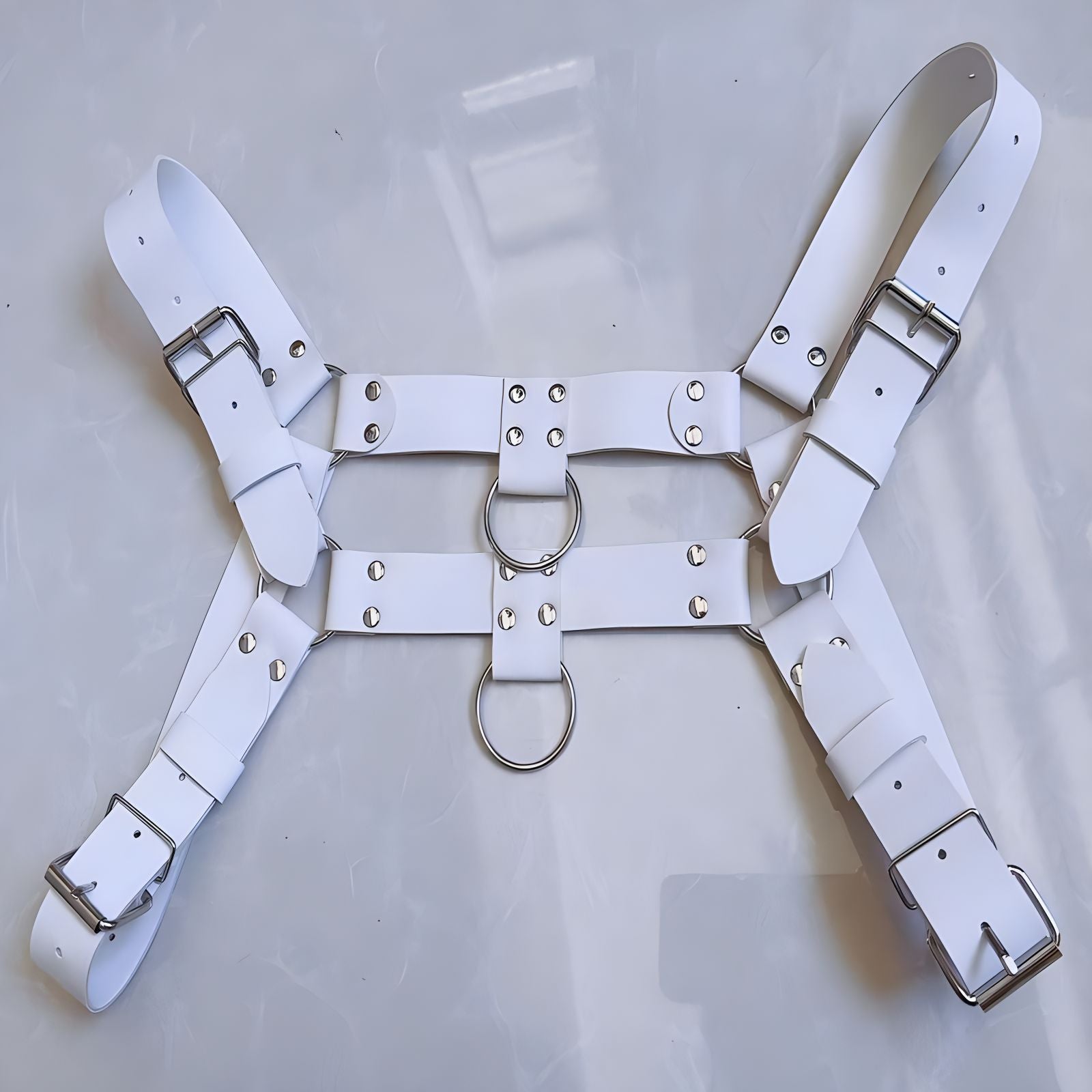 Leather Bull Dog Harness - Black - KB006