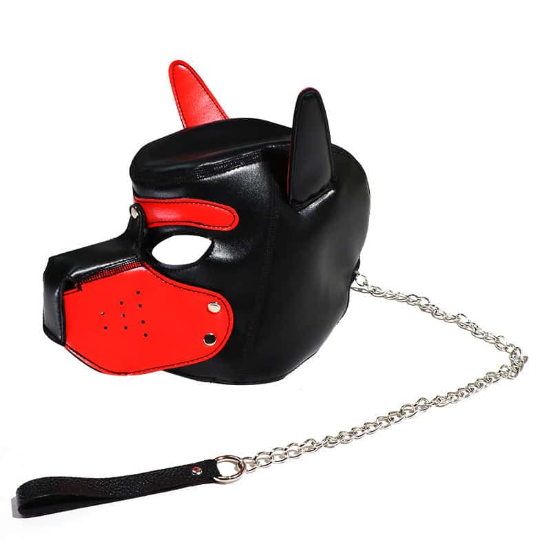 Sensual Dog Head Mask with Detachable Wearable Hood - KB061 - YDressup
