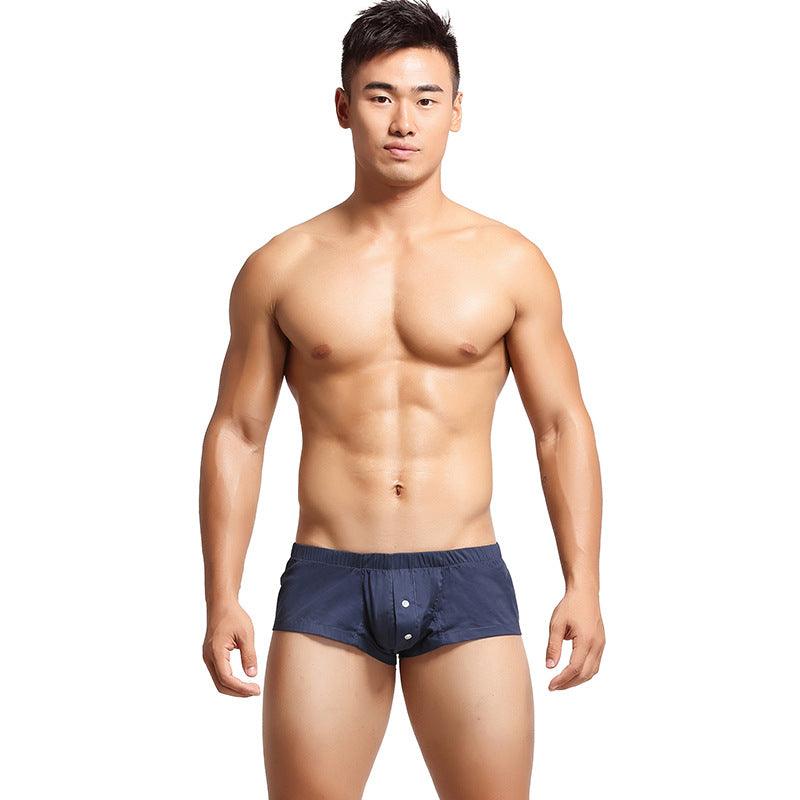 Men's Cotton Home Boxer Briefs - PJK015 - YDressup