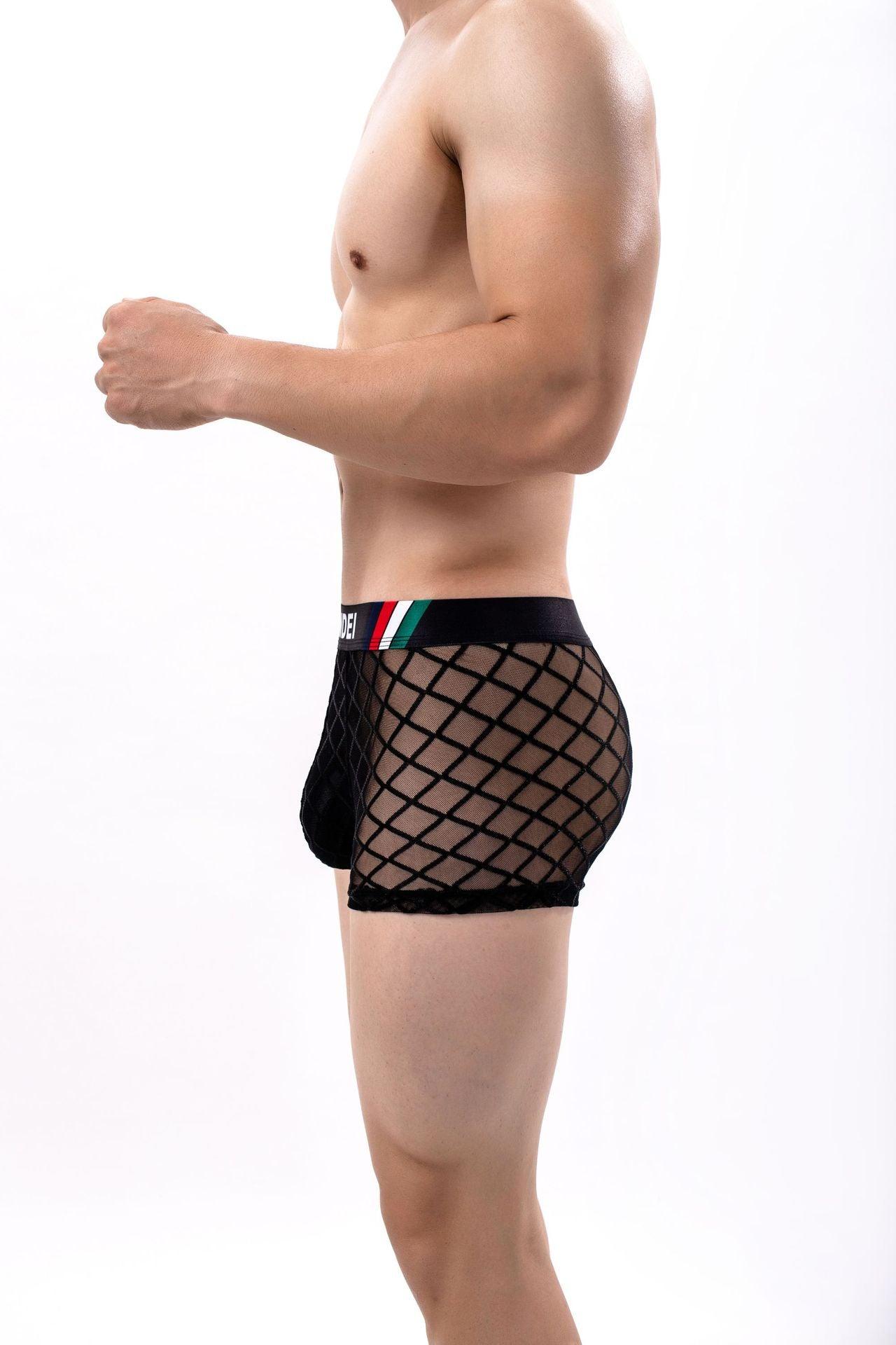 Men's Sexy Mesh Sheer Trunks - PJK032 - YDressup