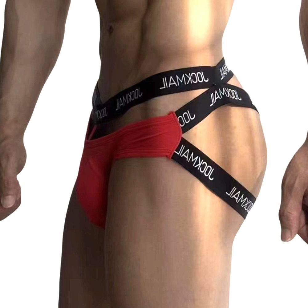 Sexy Men's Bondage Jockstrap Open Back Harness Underwear - HDZ020 - YDressup