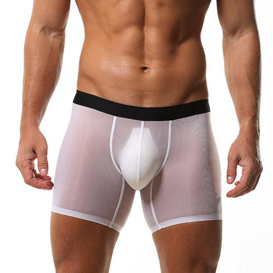 Men's Mesh Splicing Ultra-thin Boxer Briefs - PJK005