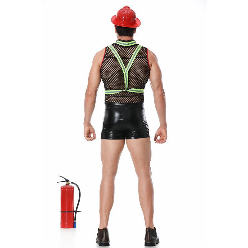Blazing Hot Fireman Fantasy Costume - ZF037 - YDressup