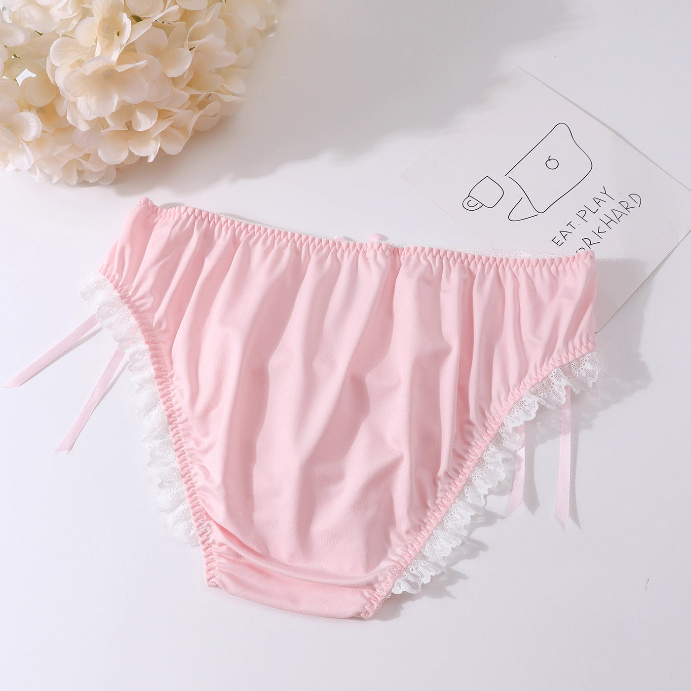 Femboy Lace Tie-Side Briefs - FU006